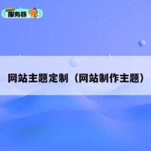 网站主题定制（网站制作主题）