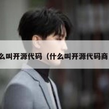 什么叫开源代码（什么叫开源代码商用）