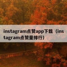 instagram点赞app下载（instagram点赞量排行）