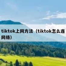 tiktok上网方法（tiktok怎么连网络）