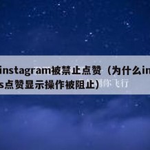 instagram被禁止点赞（为什么ins点赞显示操作被阻止）