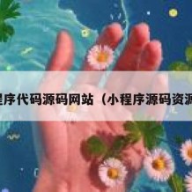 小程序代码源码网站（小程序源码资源网）