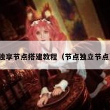 独享节点搭建教程（节点独立节点）