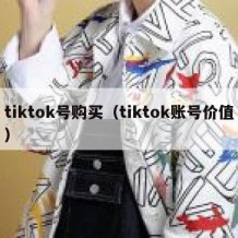 tiktok号购买（tiktok账号价值）