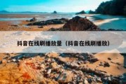 抖音在线刷播放量（抖音在线刷播放）