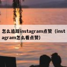 怎么追踪instagram点赞（instagram怎么看点赞）