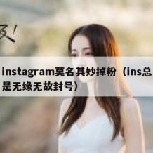 instagram莫名其妙掉粉（ins总是无缘无故封号）