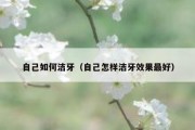 自己如何洁牙（自己怎样洁牙效果最好）