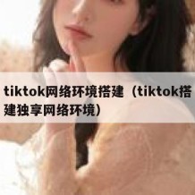 tiktok网络环境搭建（tiktok搭建独享网络环境）