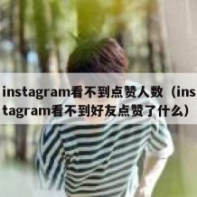 instagram看不到点赞人数（instagram看不到好友点赞了什么）