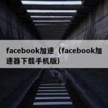 facebook加速（facebook加速器下载手机版）