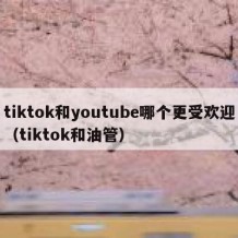 tiktok和youtube哪个更受欢迎（tiktok和油管）