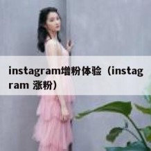 instagram增粉体验（instagram 涨粉）