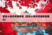 壁纸小程序搭建教程（壁纸小程序搭建教程图片）