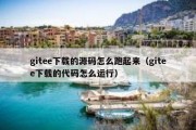 gitee下载的源码怎么跑起来（gitee下载的代码怎么运行）