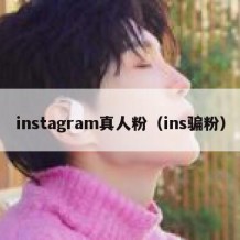 instagram真人粉（ins骗粉）