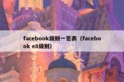 facebook级别一览表（facebook e8级别）