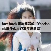 facebook要加速器吗（facebook用什么加速器不用收费）