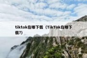 tiktok在哪下载（TikTok在哪下载?）