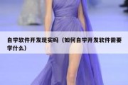 自学软件开发现实吗（如何自学开发软件需要学什么）