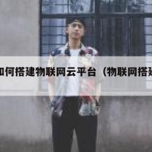 自己如何搭建物联网云平台（物联网搭建方案）