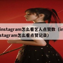 instagram怎么看艺人点赞数（instagram怎么看点赞记录）