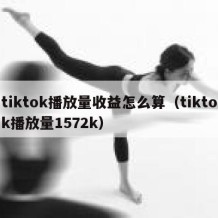 tiktok播放量收益怎么算（tiktok播放量1572k）