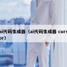 ai代码生成器（ai代码生成器 cursor）