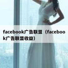 facebook广告联盟（facebook广告联盟收益）