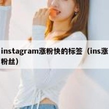 instagram涨粉快的标签（ins涨粉丝）