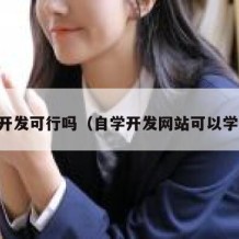 自学开发可行吗（自学开发网站可以学会吗）