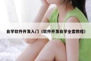 自学软件开发入门（软件开发自学全套教程）