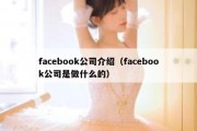 facebook公司介绍（facebook公司是做什么的）