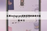 从事instagram买粉买赞的简单介绍