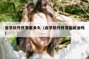 自学软件开发要多久（自学软件开发能就业吗）