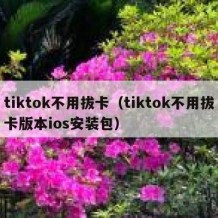 tiktok不用拔卡（tiktok不用拔卡版本ios安装包）