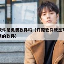 开源软件是免费软件吗（开源软件就是可以免费使用的软件）