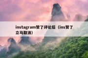 instagram赞了评论后（ins赞了立马取消）