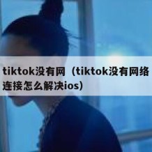 tiktok没有网（tiktok没有网络连接怎么解决ios）