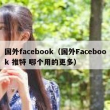 国外facebook（国外Facebook 推特 哪个用的更多）