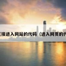 可直接进入网站的代码（进入网页的代码）