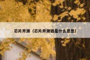 芯片开源（芯片开源链是什么意思）