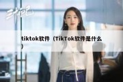 tiktok软件（TikTok软件是什么）