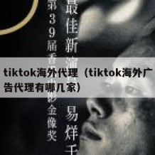 tiktok海外代理（tiktok海外广告代理有哪几家）