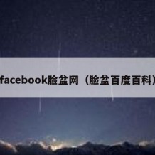 facebook脸盆网（脸盆百度百科）