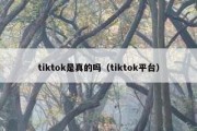 tiktok是真的吗（tiktok平台）