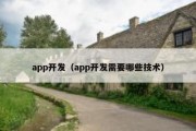 app开发（app开发需要哪些技术）