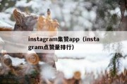 instagram集赞app（instagram点赞量排行）