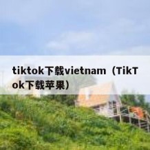 tiktok下载vietnam（TikTok下载苹果）