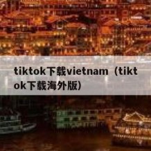 tiktok下载vietnam（tiktok下载海外版）